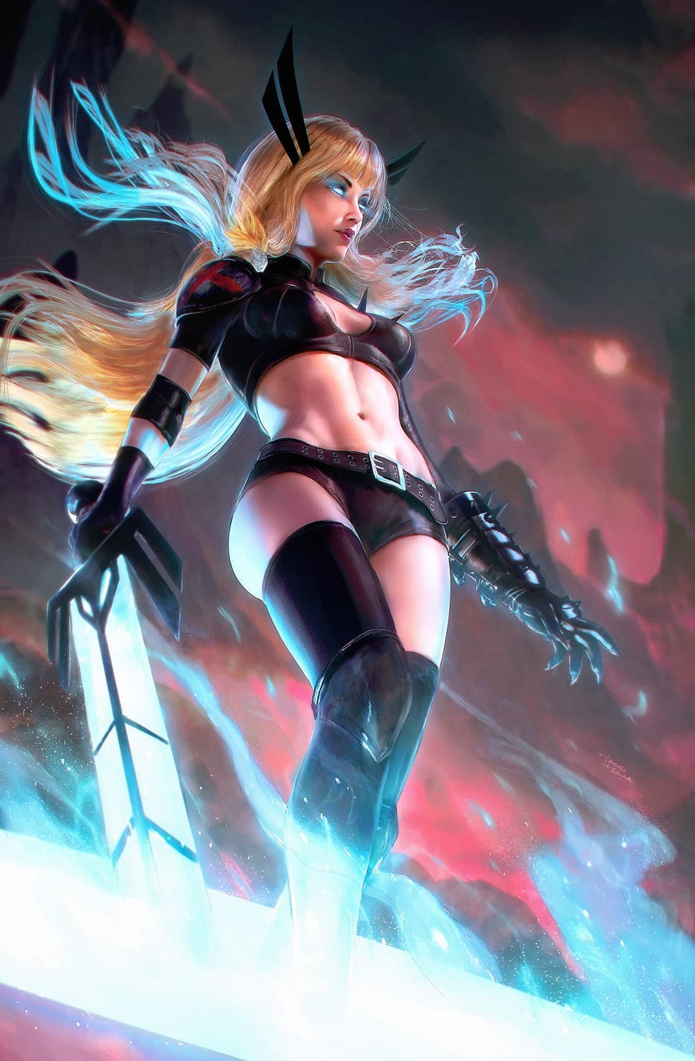 xmen new mutants marvel illyana rasputin magik Fantasy adventure illustration